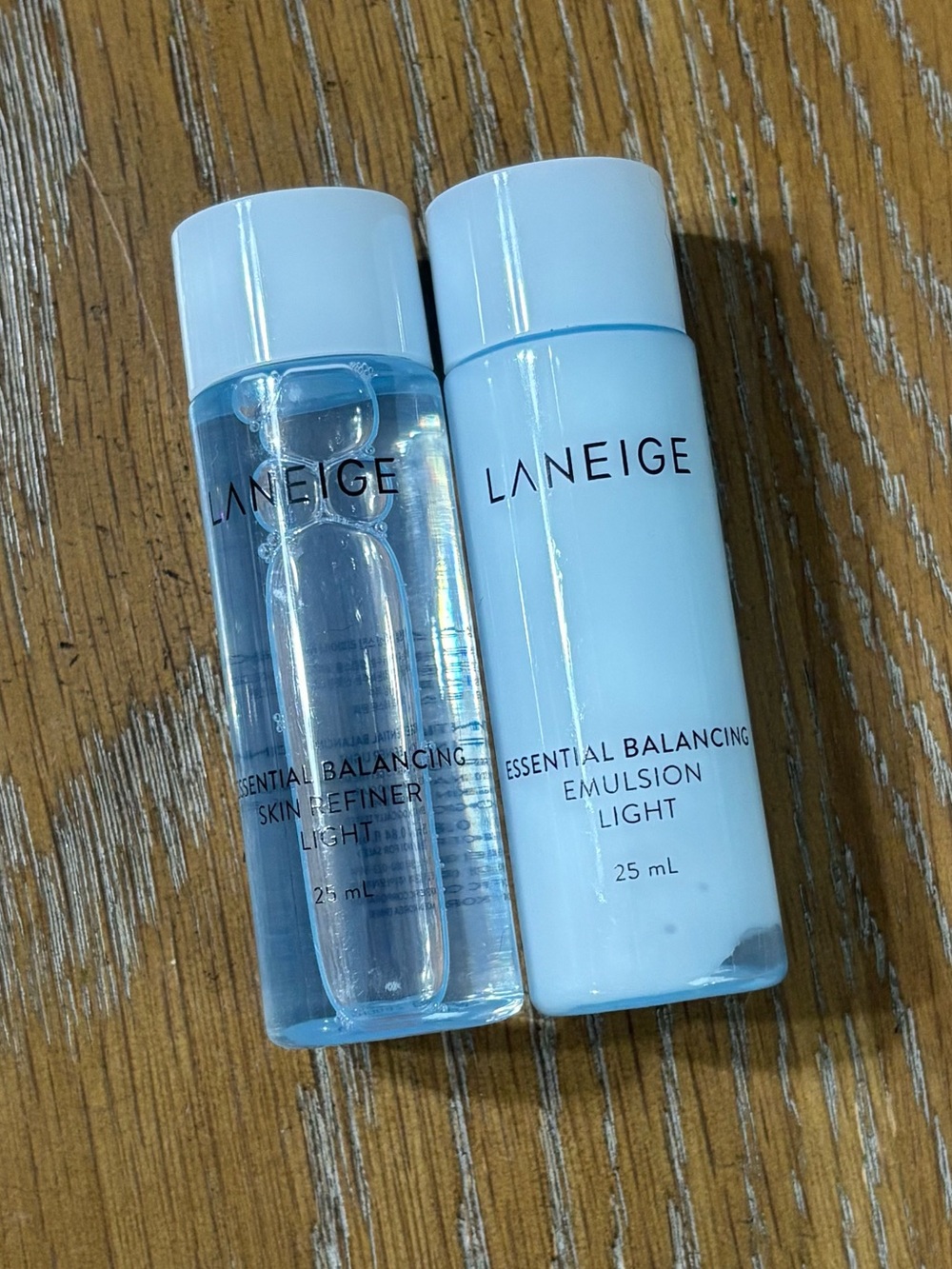 LANEIGE Essential Balancing Emulsion Light & Skin Refiner Duo Toner minis